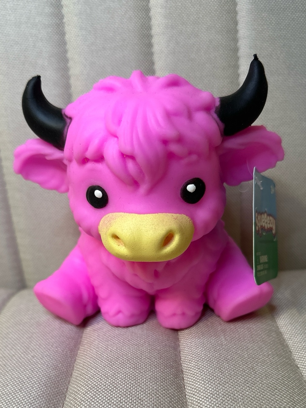 Sunny Days Squeeezy Pink Highland Cow